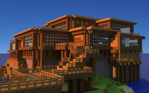 Minecraft House HD Wallpaper