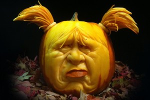 Funny Fat Girl Pumpkin Carving