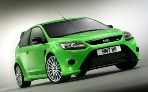 Green Ford Focus RS 2013 wallpaper