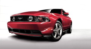 Red 2014 Ford Mustang HD Wallpaper
