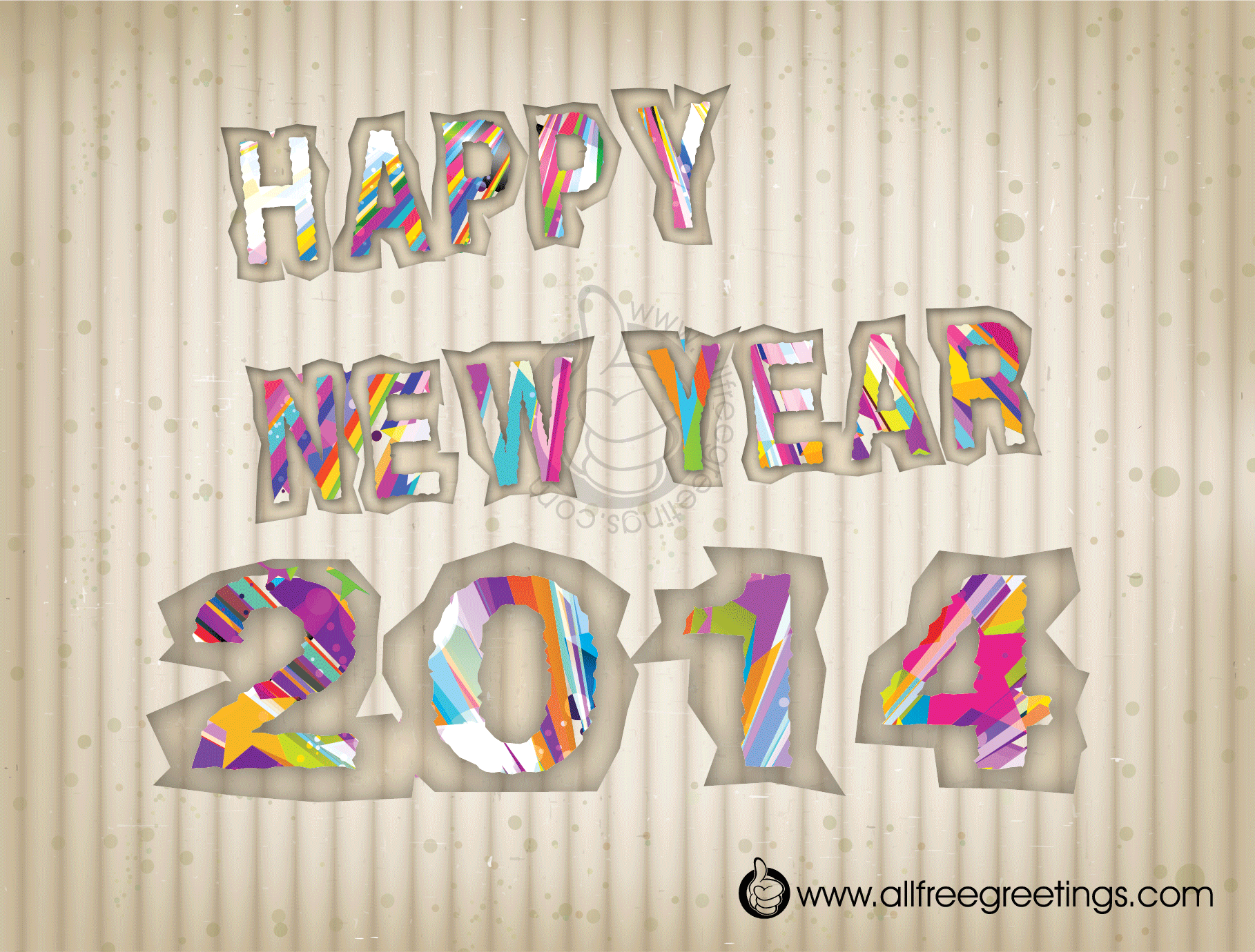 Animation Happy New Year 2014 Wallpaper