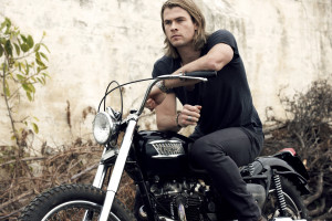 Chris Hemsworth Ride Motorcycle Wallpaper 2013