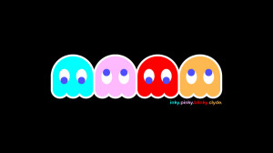 Cute Pacman Background Wallpaper