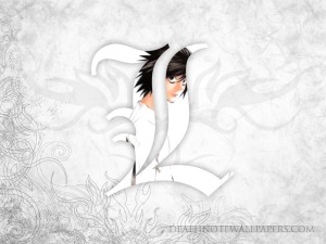 Death Note L Logo Wallpaper 03