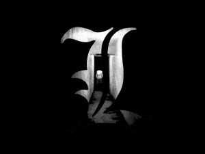 Death Note L Logo Wallpaper