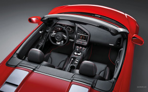 Red Audi R8 Spyder Interior