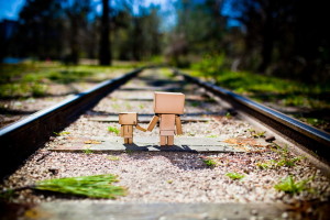 Danbo Stand Together Wallpaper