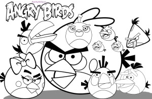 Angry Birds Coloring Pictures