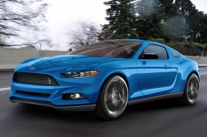 Blue 2014 Ford Mustang Photo
