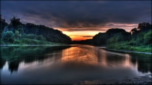 Afternoon River View Wallpaper