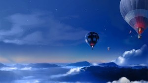 Flying Baloon Wallpaper HD
