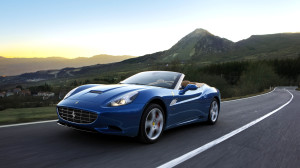 Blue Ferrari California Wallpaper HD