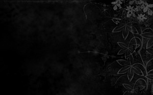 Black Abstract Floral Background Wallpaper